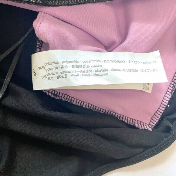 NWOT ZARA LILAC BLACK COLORBLOCK CUT OUT SLEEVELESS BODYSUIT - S - Picture 9 of 9